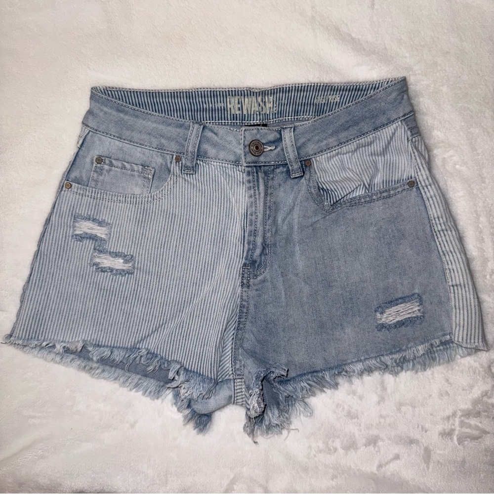Rewash Light Blue Denim Shorts